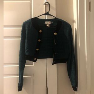 Vintage Tweed Crop Jacket